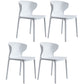 Modern Plastic Indoor-Outdoor Room Side Chair Wingback Chair White 4 Piece Set Clearhalo ' kitchen&dining_furn' 'Dining Chairs' 'Dining Tables & Seating' 'dining_chair' 'furn' 'furn_dining_chair' 'Furniture' 'furniture_dining_chair' 'Kitchen & Dining Furniture' 'kitchen' 4438583