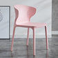 Modern Plastic Indoor-Outdoor Room Side Chair Wingback Chair Pink 1 Piece Clearhalo ' kitchen&dining_furn' 'Dining Chairs' 'Dining Tables & Seating' 'dining_chair' 'furn' 'furn_dining_chair' 'Furniture' 'furniture_dining_chair' 'Kitchen & Dining Furniture' 'kitchen' 4438584