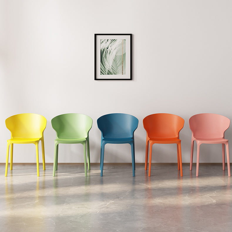 Modern Plastic Indoor-Outdoor Room Side Chair Wingback Chair Clearhalo ' kitchen&dining_furn' 'Dining Chairs' 'Dining Tables & Seating' 'dining_chair' 'furn' 'furn_dining_chair' 'Furniture' 'furniture_dining_chair' 'Kitchen & Dining Furniture' 'kitchen' 4438588