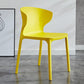 Modern Plastic Indoor-Outdoor Room Side Chair Wingback Chair Yellow 1 Piece Clearhalo ' kitchen&dining_furn' 'Dining Chairs' 'Dining Tables & Seating' 'dining_chair' 'furn' 'furn_dining_chair' 'Furniture' 'furniture_dining_chair' 'Kitchen & Dining Furniture' 'kitchen' 4438590