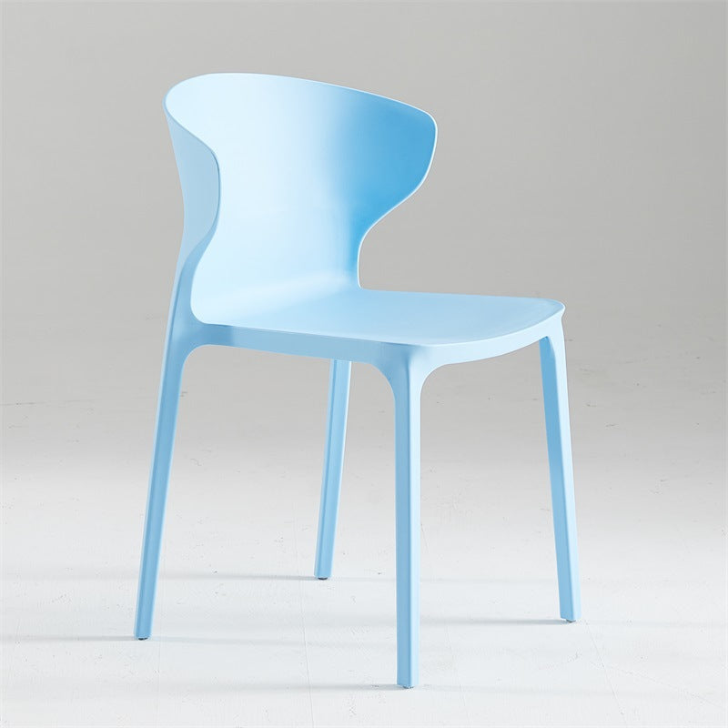 Modern Plastic Indoor-Outdoor Room Side Chair Wingback Chair Light Blue 1 Piece Clearhalo ' kitchen&dining_furn' 'Dining Chairs' 'Dining Tables & Seating' 'dining_chair' 'furn' 'furn_dining_chair' 'Furniture' 'furniture_dining_chair' 'Kitchen & Dining Furniture' 'kitchen' 4438596