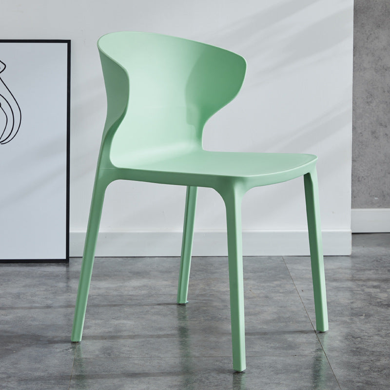 Modern Plastic Indoor-Outdoor Room Side Chair Wingback Chair Green 1 Piece Clearhalo ' kitchen&dining_furn' 'Dining Chairs' 'Dining Tables & Seating' 'dining_chair' 'furn' 'furn_dining_chair' 'Furniture' 'furniture_dining_chair' 'Kitchen & Dining Furniture' 'kitchen' 4438599