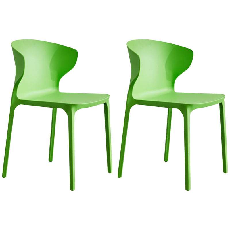 Modern Plastic Indoor-Outdoor Room Side Chair Wingback Chair Fruit Green 2 Piece Set Clearhalo ' kitchen&dining_furn' 'Dining Chairs' 'Dining Tables & Seating' 'dining_chair' 'furn' 'furn_dining_chair' 'Furniture' 'furniture_dining_chair' 'Kitchen & Dining Furniture' 'kitchen' 4438615