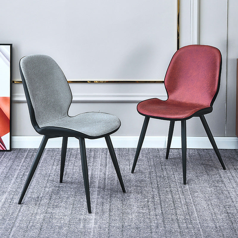 Contemporary Parsons Side Chair Matte Finish Armless Chair for Brasserie Clearhalo ' kitchen&dining_furn' 'Dining Chairs' 'Dining Tables & Seating' 'dining_chair' 'Furniture' 'furniture_dining_chair' 'Kitchen & Dining Furniture' 'kitchen' 4438641