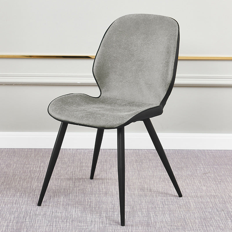 Contemporary Parsons Side Chair Matte Finish Armless Chair for Brasserie Grey 1 Piece Clearhalo ' kitchen&dining_furn' 'Dining Chairs' 'Dining Tables & Seating' 'dining_chair' 'Furniture' 'furniture_dining_chair' 'Kitchen & Dining Furniture' 'kitchen' 4438642
