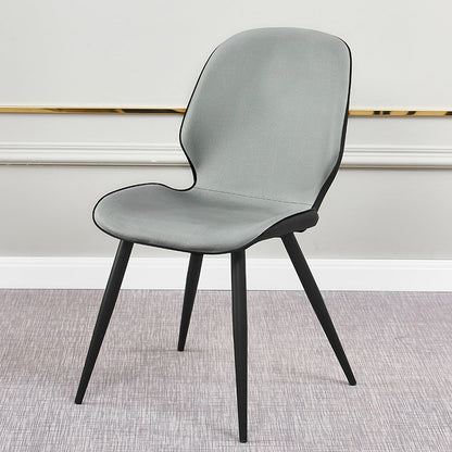 Contemporary Parsons Side Chair Matte Finish Armless Chair for Brasserie Light Gray 1 Piece Clearhalo ' kitchen&dining_furn' 'Dining Chairs' 'Dining Tables & Seating' 'dining_chair' 'Furniture' 'furniture_dining_chair' 'Kitchen & Dining Furniture' 'kitchen' 4438647