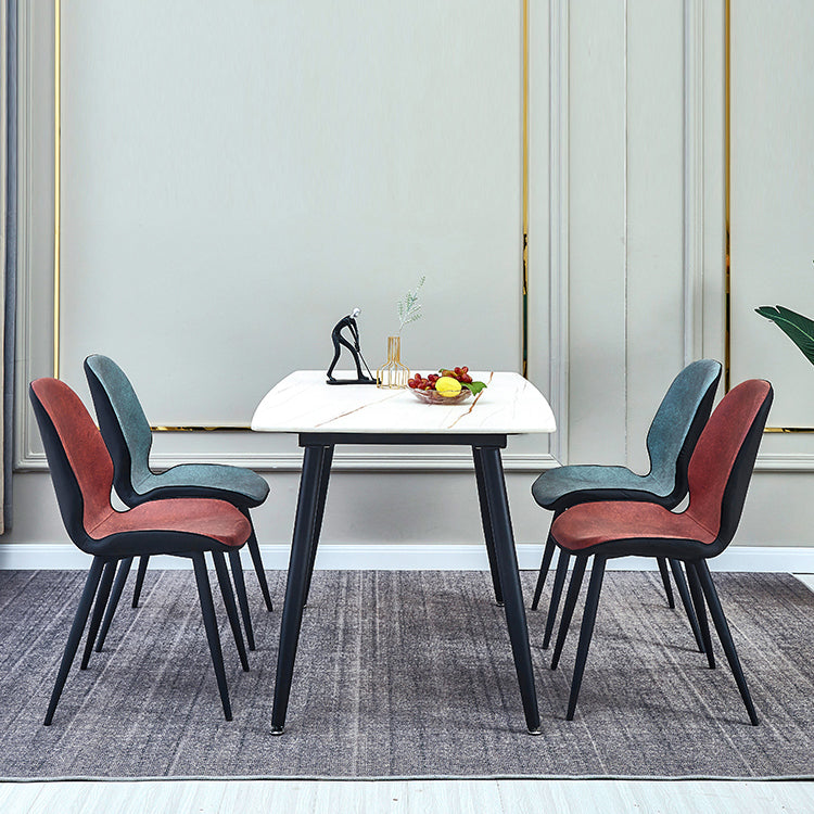 Contemporary Parsons Side Chair Matte Finish Armless Chair for Brasserie Clearhalo ' kitchen&dining_furn' 'Dining Chairs' 'Dining Tables & Seating' 'dining_chair' 'Furniture' 'furniture_dining_chair' 'Kitchen & Dining Furniture' 'kitchen' 4438648