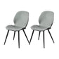 Contemporary Parsons Side Chair Matte Finish Armless Chair for Brasserie Light Gray Set of 2 Clearhalo ' kitchen&dining_furn' 'Dining Chairs' 'Dining Tables & Seating' 'dining_chair' 'Furniture' 'furniture_dining_chair' 'Kitchen & Dining Furniture' 'kitchen' 4438650
