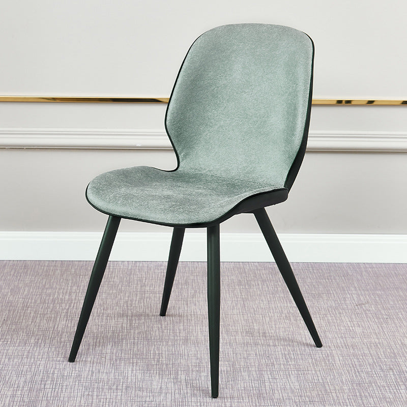 Contemporary Parsons Side Chair Matte Finish Armless Chair for Brasserie Green 1 Piece Clearhalo ' kitchen&dining_furn' 'Dining Chairs' 'Dining Tables & Seating' 'dining_chair' 'Furniture' 'furniture_dining_chair' 'Kitchen & Dining Furniture' 'kitchen' 4438664
