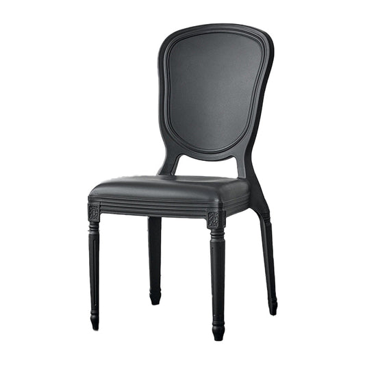 Contemporary Plastic Indoor-Outdoor Dining Chair Open Back Side Chair Clearhalo ' kitchen&dining_furn' 'Dining Chairs' 'Dining Tables & Seating' 'dining_chair' 'Furniture' 'furniture_dining_chair' 'Kitchen & Dining Furniture' 'kitchen' 4438679