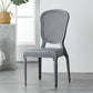 Contemporary Plastic Indoor-Outdoor Dining Chair Open Back Side Chair Dark Gray 1 Piece Clearhalo ' kitchen&dining_furn' 'Dining Chairs' 'Dining Tables & Seating' 'dining_chair' 'Furniture' 'furniture_dining_chair' 'Kitchen & Dining Furniture' 'kitchen' 4438684
