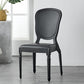 Contemporary Plastic Indoor-Outdoor Dining Chair Open Back Side Chair Black 1 Piece Clearhalo ' kitchen&dining_furn' 'Dining Chairs' 'Dining Tables & Seating' 'dining_chair' 'Furniture' 'furniture_dining_chair' 'Kitchen & Dining Furniture' 'kitchen' 4438690