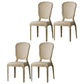 Contemporary Plastic Indoor-Outdoor Dining Chair Open Back Side Chair Camel Set of 4 Clearhalo ' kitchen&dining_furn' 'Dining Chairs' 'Dining Tables & Seating' 'dining_chair' 'Furniture' 'furniture_dining_chair' 'Kitchen & Dining Furniture' 'kitchen' 4438695