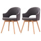 Scandinavian Wood Indoor-Outdoor Armchair Open Back Dining Side Chair Dark Gray Set of 2 Clearhalo ' kitchen&dining_furn' 'Dining Chairs' 'Dining Tables & Seating' 'dining_chair' 'Furniture' 'furniture_dining_chair' 'Kitchen & Dining Furniture' 'kitchen' 4438699