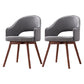 Scandinavian Wood Indoor-Outdoor Armchair Open Back Dining Side Chair Gray Coffee Set of 2 Clearhalo ' kitchen&dining_furn' 'Dining Chairs' 'Dining Tables & Seating' 'dining_chair' 'Furniture' 'furniture_dining_chair' 'Kitchen & Dining Furniture' 'kitchen' 4438705