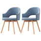 Scandinavian Wood Indoor-Outdoor Armchair Open Back Dining Side Chair Light Blue Set of 2 Clearhalo ' kitchen&dining_furn' 'Dining Chairs' 'Dining Tables & Seating' 'dining_chair' 'Furniture' 'furniture_dining_chair' 'Kitchen & Dining Furniture' 'kitchen' 4438716