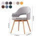 Scandinavian Wood Indoor-Outdoor Armchair Open Back Dining Side Chair Clearhalo ' kitchen&dining_furn' 'Dining Chairs' 'Dining Tables & Seating' 'dining_chair' 'Furniture' 'furniture_dining_chair' 'Kitchen & Dining Furniture' 'kitchen' 4438733