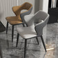 Contemporary Dining Arm Chair Matte Finish Leather Curved Open Back Chair Clearhalo ' kitchen&dining_furn' 'Dining Chairs' 'Dining Tables & Seating' 'dining_chair' 'furn' 'furn_dining_chair' 'Furniture' 'furniture_dining_chair' 'Hogar' 'Kitchen & Dining Furniture' 'kitchen' 'Mesa de Comedor y Asientos' 'Mueble de Cocina y Comedor' 'Muebles' 'Silla de Cocina / Comedor' 4438739