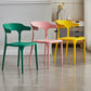 Scandinavian Plastic Kitchen Dining Room Armchair Open Back Chair Clearhalo ' kitchen&dining_furn' 'Dining Chairs' 'Dining Tables & Seating' 'dining_chair' 'Furniture' 'furniture_dining_chair' 'Kitchen & Dining Furniture' 'kitchen' 4438792