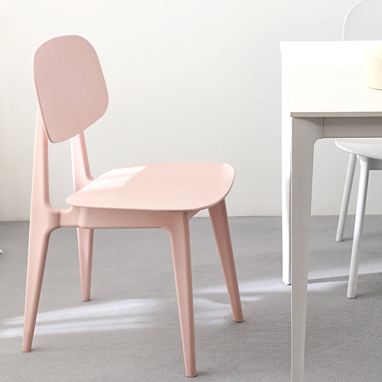 Contemporary Open Back Side Chair Restaurant Matte Finish Plastic Dining Chair Clearhalo ' kitchen&dining_furn' 'Dining Chairs' 'Dining Tables & Seating' 'dining_chair' 'furn' 'furn_dining_chair' 'Furniture' 'furniture_dining_chair' 'Kitchen & Dining Furniture' 'kitchen' 4438821