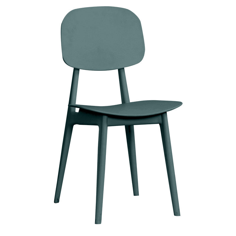 Contemporary Open Back Side Chair Restaurant Matte Finish Plastic Dining Chair Clearhalo ' kitchen&dining_furn' 'Dining Chairs' 'Dining Tables & Seating' 'dining_chair' 'furn' 'furn_dining_chair' 'Furniture' 'furniture_dining_chair' 'Kitchen & Dining Furniture' 'kitchen' 4438823