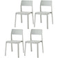 Scandinavian Open Back Side Chair Matte Finish Plastic Dining Chair for Home Light Gray 4 Piece Set Clearhalo ' kitchen&dining_furn' 'Dining Chairs' 'Dining Tables & Seating' 'dining_chair' 'furn' 'furn_dining_chair' 'Furniture' 'furniture_dining_chair' 'Kitchen & Dining Furniture' 'kitchen' 4438859