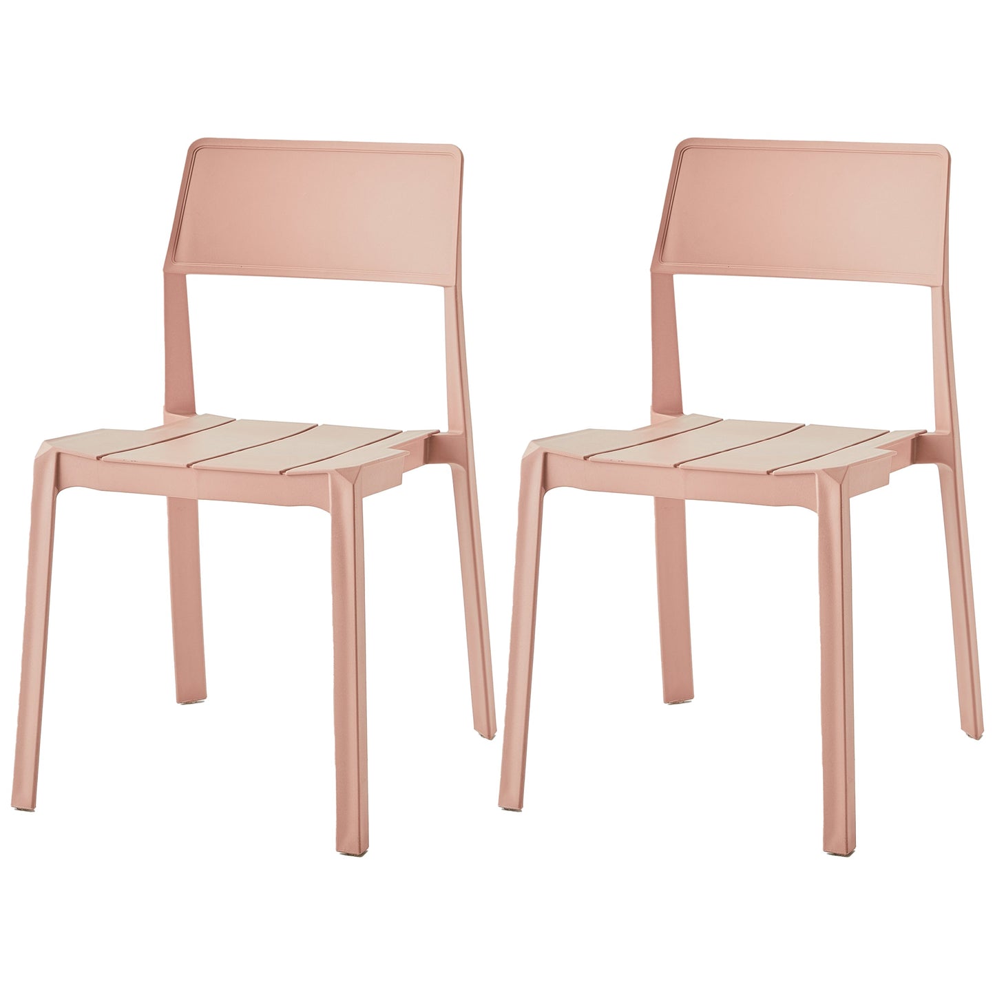 Scandinavian Open Back Side Chair Matte Finish Plastic Dining Chair for Home Pink 2 Piece Set Clearhalo ' kitchen&dining_furn' 'Dining Chairs' 'Dining Tables & Seating' 'dining_chair' 'furn' 'furn_dining_chair' 'Furniture' 'furniture_dining_chair' 'Kitchen & Dining Furniture' 'kitchen' 4438864