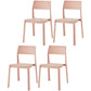 Scandinavian Open Back Side Chair Matte Finish Plastic Dining Chair for Home Pink 4 Piece Set Clearhalo ' kitchen&dining_furn' 'Dining Chairs' 'Dining Tables & Seating' 'dining_chair' 'furn' 'furn_dining_chair' 'Furniture' 'furniture_dining_chair' 'Kitchen & Dining Furniture' 'kitchen' 4438866