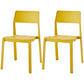 Scandinavian Open Back Side Chair Matte Finish Plastic Dining Chair for Home Ginger 2 Piece Set Clearhalo ' kitchen&dining_furn' 'Dining Chairs' 'Dining Tables & Seating' 'dining_chair' 'furn' 'furn_dining_chair' 'Furniture' 'furniture_dining_chair' 'Kitchen & Dining Furniture' 'kitchen' 4438872
