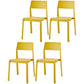 Scandinavian Open Back Side Chair Matte Finish Plastic Dining Chair for Home Ginger 4 Piece Set Clearhalo ' kitchen&dining_furn' 'Dining Chairs' 'Dining Tables & Seating' 'dining_chair' 'furn' 'furn_dining_chair' 'Furniture' 'furniture_dining_chair' 'Kitchen & Dining Furniture' 'kitchen' 4438873