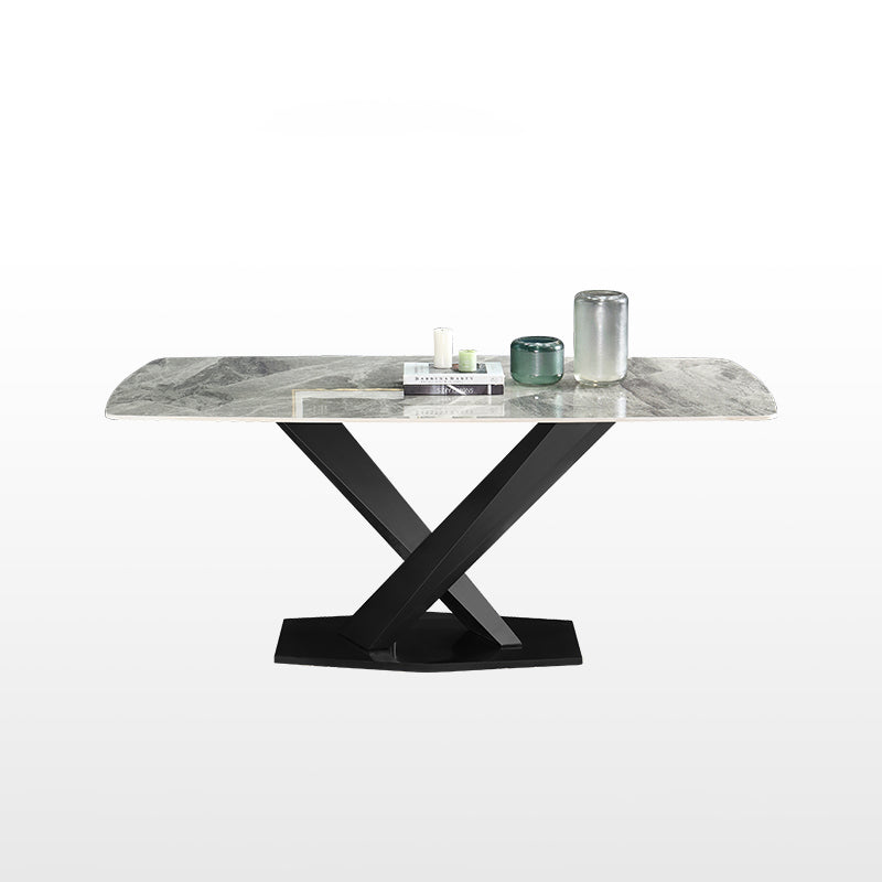 Modern 1/2/4/5/7 Pieces Dining Set Stone Dining Furniture Set /Separate Items Black 70.9"L x 35.4"W Clearhalo 'Dining Room Sets' 'Dining Tables & Seating' 'dining_room_set' 'furn' 'furn_dining_room_set' 'Furniture' 'furniture_dining_room_set' 'Kitchen & Dining Furniture' 'kitchen&dining_furn' 'kitchen' 4438879