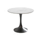 Modern 1/4/5 Pieces White Dining Set Round Sintered Stone Dining Table Set Black 31"L x 31"W Clearhalo 'Dining Room Sets' 'Dining Tables & Seating' 'dining_room_set' 'furn' 'furn_dining_room_set' 'Furniture' 'furniture_dining_room_set' 'Kitchen & Dining Furniture' 'kitchen&dining_furn' 'kitchen' 4438895
