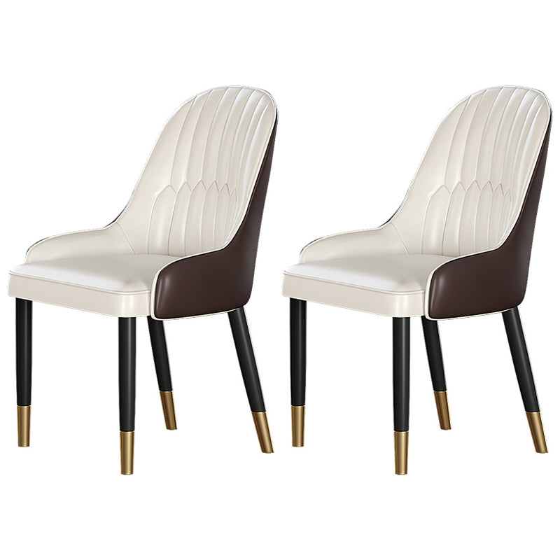 1/2/4/5/7 Pieces Dinette Set Modern Sintered Stone Dining Table Set with Chairs 2 White Chairs Clearhalo 'Dining Room Sets' 'Dining Tables & Seating' 'dining_room_set' 'furn' 'furn_dining_room_set' 'Furniture' 'furniture_dining_room_set' 'Kitchen & Dining Furniture' 'kitchen&dining_furn' 'kitchen' 4438921