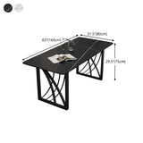 1/2/4/5/7 Pieces Dinette Set Modern Sintered Stone Dining Table Set with Chairs Clearhalo 'Dining Room Sets' 'Dining Tables & Seating' 'dining_room_set' 'furn' 'furn_dining_room_set' 'Furniture' 'furniture_dining_room_set' 'Kitchen & Dining Furniture' 'kitchen&dining_furn' 'kitchen' 4438937