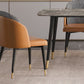 Nordic 1/2/3/5/7 Pieces Dining Set with Sintered Stone Table and Leather Chairs Dining Set Clearhalo 'Dining Room Sets' 'Dining Tables & Seating' 'dining_room_set' 'furn' 'furn_dining_room_set' 'Furniture' 'furniture_dining_room_set' 'Kitchen & Dining Furniture' 'kitchen&dining_furn' 'kitchen' 4438945