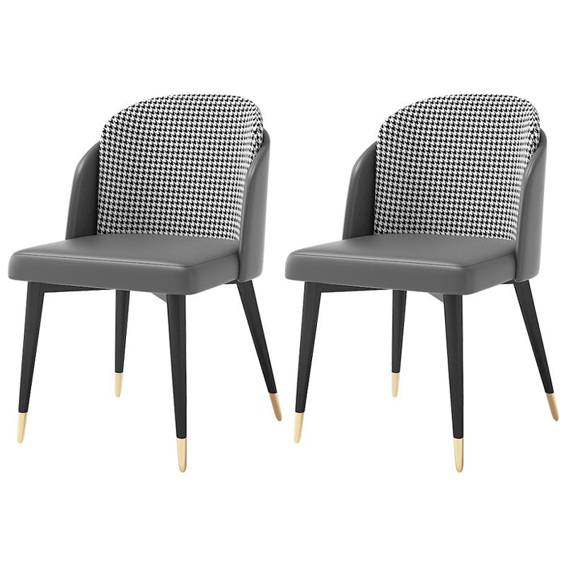 Nordic 1/2/3/5/7 Pieces Dining Set with Sintered Stone Table and Leather Chairs Dining Set 2 Light Grey Chairs Clearhalo 'Dining Room Sets' 'Dining Tables & Seating' 'dining_room_set' 'furn' 'furn_dining_room_set' 'Furniture' 'furniture_dining_room_set' 'Kitchen & Dining Furniture' 'kitchen&dining_furn' 'kitchen' 4438949