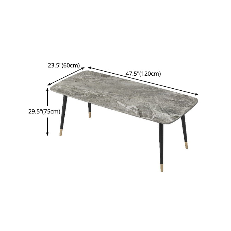 Nordic 1/2/3/5/7 Pieces Dining Set with Sintered Stone Table and Leather Chairs Dining Set Clearhalo 'Dining Room Sets' 'Dining Tables & Seating' 'dining_room_set' 'furn' 'furn_dining_room_set' 'Furniture' 'furniture_dining_room_set' 'Kitchen & Dining Furniture' 'kitchen&dining_furn' 'kitchen' 4438956