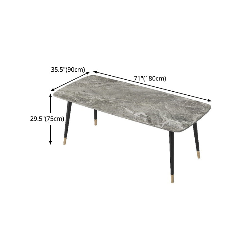 Nordic 1/2/3/5/7 Pieces Dining Set with Sintered Stone Table and Leather Chairs Dining Set Clearhalo 'Dining Room Sets' 'Dining Tables & Seating' 'dining_room_set' 'furn' 'furn_dining_room_set' 'Furniture' 'furniture_dining_room_set' 'Kitchen & Dining Furniture' 'kitchen&dining_furn' 'kitchen' 4438960