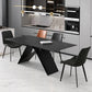 Contemporary 1/2/5/7 Pieces Dining Set Rectangle Sintered Stone Dining Table Set 5 Pieces: Table, 4 Chairs Clearhalo 'Dining Room Sets' 'Dining Tables & Seating' 'dining_room_set' 'furn' 'furn_dining_room_set' 'Furniture' 'furniture_dining_room_set' 'Kitchen & Dining Furniture' 'kitchen&dining_furn' 'kitchen' 4438964