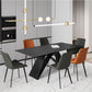 Contemporary 1/2/5/7 Pieces Dining Set Rectangle Sintered Stone Dining Table Set Clearhalo 'Dining Room Sets' 'Dining Tables & Seating' 'dining_room_set' 'furn' 'furn_dining_room_set' 'Furniture' 'furniture_dining_room_set' 'Kitchen & Dining Furniture' 'kitchen&dining_furn' 'kitchen' 4438970