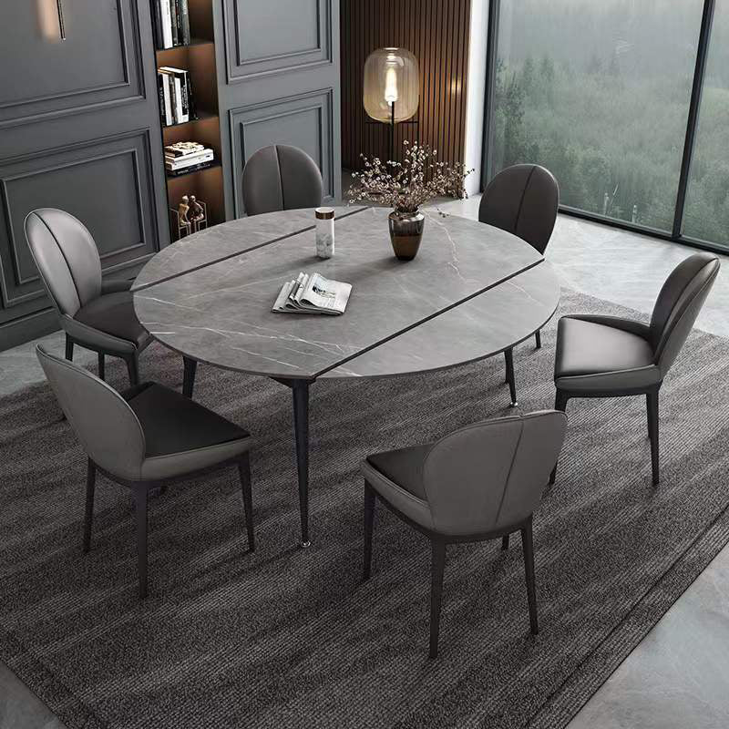 Modern 1/4/7 Pieces Dining Set Sintered Stone Dining Table for Home Use Clearhalo 'Dining Room Sets' 'Dining Tables & Seating' 'dining_room_set' 'furn' 'furn_dining_room_set' 'Furniture' 'furniture_dining_room_set' 'Kitchen & Dining Furniture' 'kitchen&dining_furn' 'kitchen' 4438980