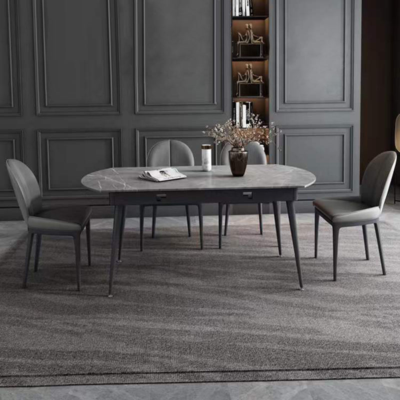 Modern 1/4/7 Pieces Dining Set Sintered Stone Dining Table for Home Use Clearhalo 'Dining Room Sets' 'Dining Tables & Seating' 'dining_room_set' 'furn' 'furn_dining_room_set' 'Furniture' 'furniture_dining_room_set' 'Kitchen & Dining Furniture' 'kitchen&dining_furn' 'kitchen' 4438981