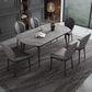 Modern 1/4/7 Pieces Dining Set Sintered Stone Dining Table for Home Use Clearhalo 'Dining Room Sets' 'Dining Tables & Seating' 'dining_room_set' 'furn' 'furn_dining_room_set' 'Furniture' 'furniture_dining_room_set' 'Kitchen & Dining Furniture' 'kitchen&dining_furn' 'kitchen' 4438986