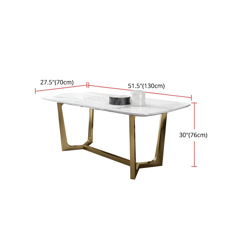 Glam 1/5/7 Pieces Dining Set Sintered Stone Dining Table for Home Use Clearhalo 'Dining Room Sets' 'Dining Tables & Seating' 'dining_room_set' 'furn' 'furn_dining_room_set' 'Furniture' 'furniture_dining_room_set' 'Kitchen & Dining Furniture' 'kitchen&dining_furn' 'kitchen' 4439009
