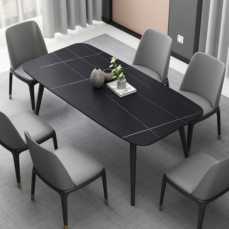 Modern 1/2/3/5/7 Pieces Dining Set Sintered Stone Dining Table Set Clearhalo 'Dining Room Sets' 'Dining Tables & Seating' 'dining_room_set' 'furn' 'furn_dining_room_set' 'Furniture' 'furniture_dining_room_set' 'Kitchen & Dining Furniture' 'kitchen&dining_furn' 'kitchen' 4439033