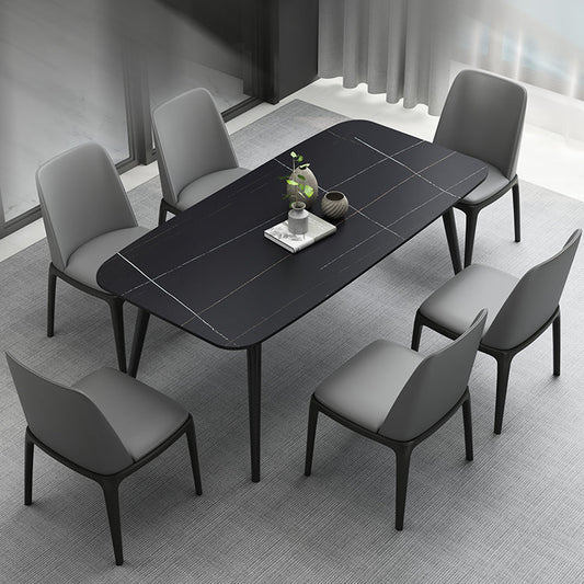 Modern 1/2/3/5/7 Pieces Dining Set Sintered Stone Dining Table Set Clearhalo 'Dining Room Sets' 'Dining Tables & Seating' 'dining_room_set' 'furn' 'furn_dining_room_set' 'Furniture' 'furniture_dining_room_set' 'Kitchen & Dining Furniture' 'kitchen&dining_furn' 'kitchen' 4439040