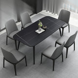 Modern 1/2/3/5/7 Pieces Dining Set Sintered Stone Dining Table Set Clearhalo 'Dining Room Sets' 'Dining Tables & Seating' 'dining_room_set' 'furn' 'furn_dining_room_set' 'Furniture' 'furniture_dining_room_set' 'Kitchen & Dining Furniture' 'kitchen&dining_furn' 'kitchen' 4439040