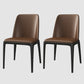 Modern 1/2/3/5/7 Pieces Dining Set Sintered Stone Dining Table Set 2 Brown Chairs Clearhalo 'Dining Room Sets' 'Dining Tables & Seating' 'dining_room_set' 'furn' 'furn_dining_room_set' 'Furniture' 'furniture_dining_room_set' 'Kitchen & Dining Furniture' 'kitchen&dining_furn' 'kitchen' 4439047