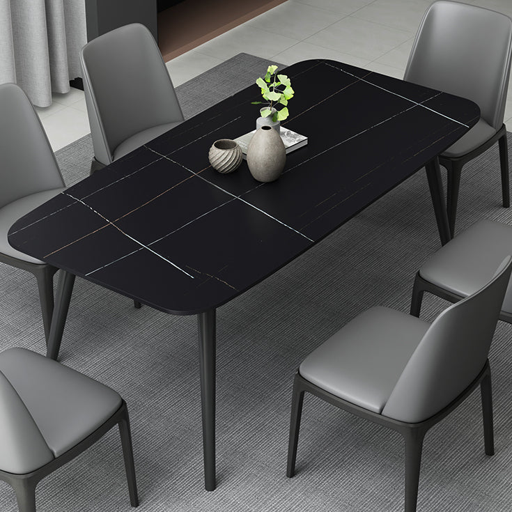Modern 1/2/3/5/7 Pieces Dining Set Sintered Stone Dining Table Set Clearhalo 'Dining Room Sets' 'Dining Tables & Seating' 'dining_room_set' 'furn' 'furn_dining_room_set' 'Furniture' 'furniture_dining_room_set' 'Kitchen & Dining Furniture' 'kitchen&dining_furn' 'kitchen' 4439051
