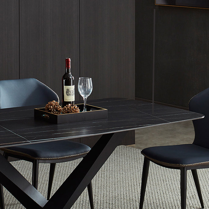 Modern 1/2/5/7 Pieces Dining Set Sintered Stone Dining Table Set Clearhalo 'Dining Room Sets' 'Dining Tables & Seating' 'dining_room_set' 'furn' 'furn_dining_room_set' 'Furniture' 'furniture_dining_room_set' 'Kitchen & Dining Furniture' 'kitchen&dining_furn' 'kitchen' 4439068